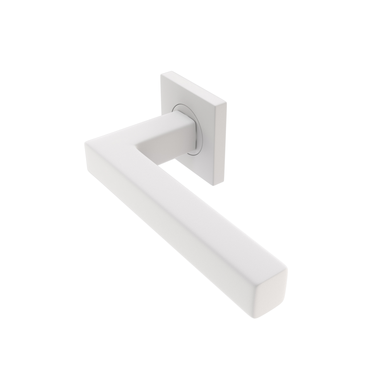 Sluitwerkpakketten met Deurkruk Squared 20 Regular Wit